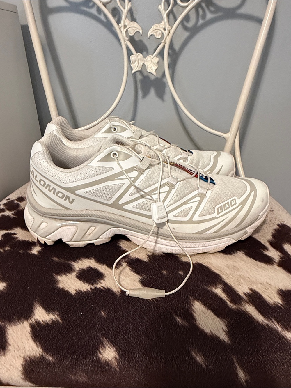 Salomon Women's White Trail Running Shoes with Quicklace